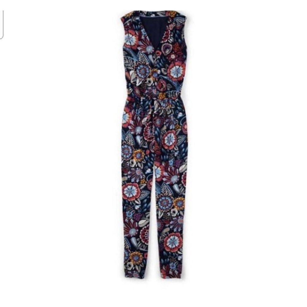 Boden Santa Fe paisley blue jumpsuit size 2R